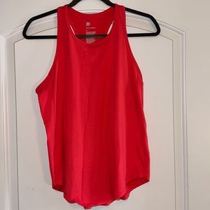 Red racerback tank